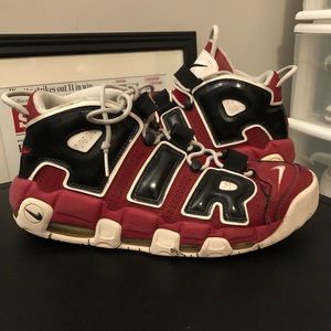 Nike Air Uptempo’s Red Black White Sneakers